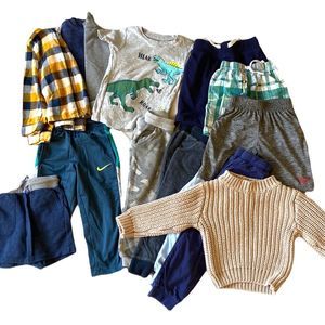 BUNDLE 2T 3T Nike Hanna Andersson Reebok Huxley Pants Shirts Shorts Blue